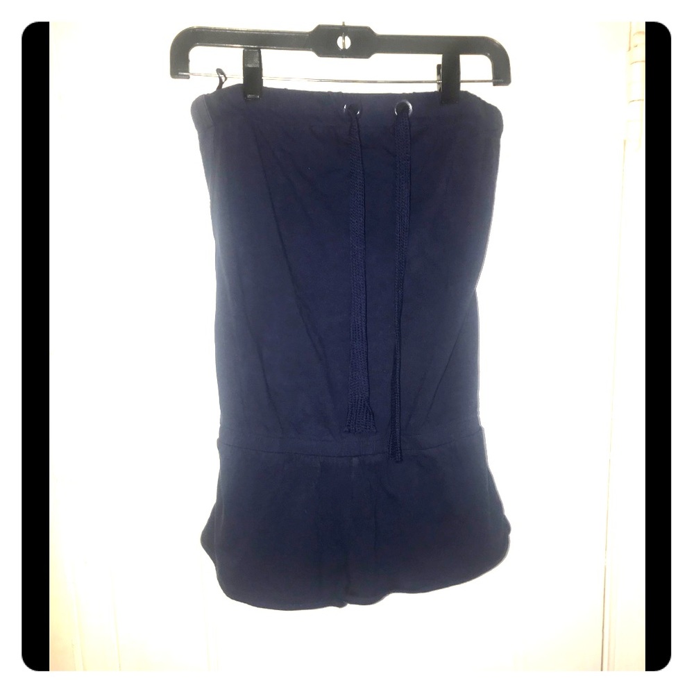 Halter romper ties in front